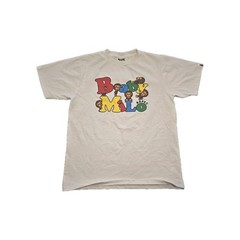 BAPE Baby Milo Alphabet Logo Tee White Mens Size Medium