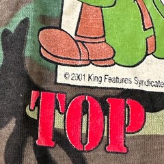 VTG NOS Beetle Bailey T Shirt Mens XL Short Sleeve Crew Neck Camouflage