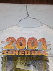 CHECKERED FLAG SPORTS MEN’S XL 2001 NASCAR WINSTON CUP SERIES VINTAGE T-SHIRT