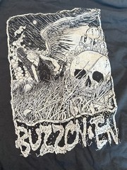 BUZZOVEN Grunge Rock Skull Band Music Concert Black T Shirt Large