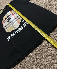 A Bathing Ape BAPE Men’s Black Ape Head Logo Graphic Crewneck T-Shirt Size M