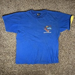 Vintage Spring Break 1985 Tropical Tiger Nature Art Shirt Size L 80s