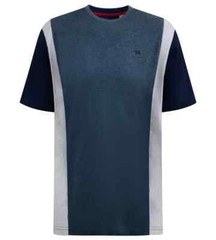D555 Duke Big Mens Blue Cut and Sew T-Shirt 2XL 3XL 4XL 5XL 6XL 7XL 8XL (601702)