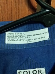 NWT Color Works S/S Dress Shirt W/Pocket’s Sz 3 X Dark Blue Free S/H