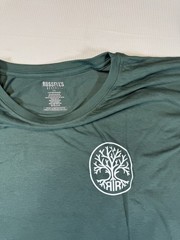 New Russell’s Reserve Bourbon T Shirt Green Logo Tee 2XL Sustainable Blend