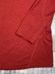 Patagonia Capilene 4 Zip-Neck Mens XL Red Performance Base Layer Shirt Top Hike