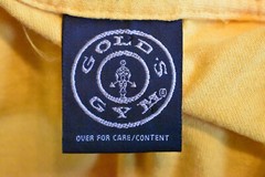Gold Gym Athletic Department Birmingham AL Yellow T Shirt Size L Made In USA