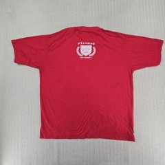 No Handouts Shirt Mens XL Red Paverde University Crest Patch Graphic Logo Tee