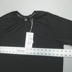 Kenneth Cole Men’s Tech SS Shirt Cool Mesh Curved Hem Stretch Wicking Soft Black