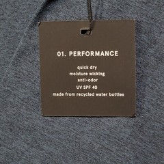 01. Algo T Shirt Mens XL Blue 01. Performance Quick Dry Stretch Anti-Odor NWT