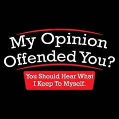 My Opinion Offended You Sarcastic Humor Graphic Novelty Funny T Shirt