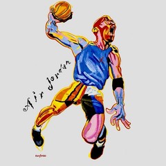 Nike Air Jordan Hoop Heroes Philip Burke Michael Jordan Tee S CW0900-100 Rare