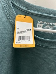 CARHARTT Loose Fit Heavyweight Long-Sleeve Logo Sleeve Graphic Size XLT TK0231-M