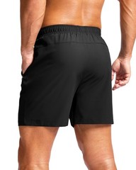 Men’s Athletic Running Shorts with Zipper Pockets Quick Dry 7″/ 5″/ 9″ Workou…