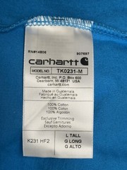 Carhartt Loose Fit Heavyweight Long-Sleeve Logo Sleeve Graphic T-Shirt TK0231-M
