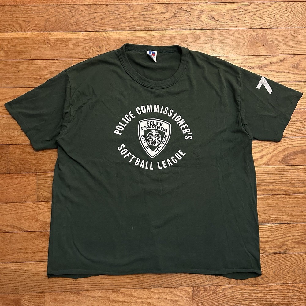 Vintage 80s Police Commissioners Softball League NYPD New York Tee Shirt XL