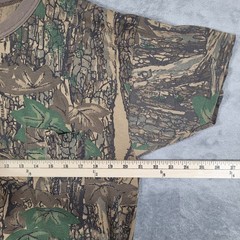 Ace Sportswear T-Shirt Mens L Brown Trebark Camo Pocket Tee Vintage Made in USA