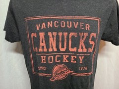 Vancouver Canucks Hockey since 1970 Adult Small Gray TShirt