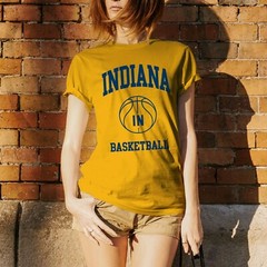 Indiana Classic Basketball Arch Basic Cotton T-Shirt