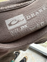 Drake Waterfowl Systems T-Shirt Mens Size M Brown Hunting Graphic Logo Tee