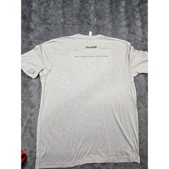 Bella Canvas Mens XL Gray Live Generously Thrivent Heart Graphic T-Shirt 0196