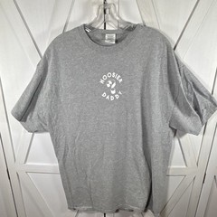 Gildan Ultra Cotton Men’s XL Gray Crew Neck Short Sleeve Liquor Graphic T-Shirt