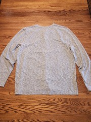 Rhone Long Sleeve Henley Mens Size XXL Marled Gray