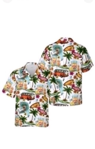 Funny Summer Beach Party Surfing Coconut Floral Hawaiian Shirt Unisex size xl