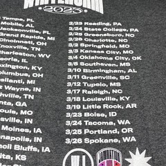 Winter Jam Concert Tour T Shirt Heathered Gray 2023 Adult XL XG EG