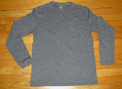 Gap Mens Long Sleeve Pocket T-Shirt Size Medium Charcoal Gray Casual