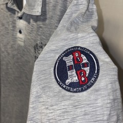 BUFFALO DAVID BITTON gray Faded Tee- Shirt with collar 2X Large