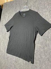 REI Co-op Shirt Mens Large Black Raglan Crewneck Lightweight Outdoor Hike Camp