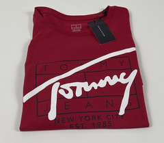 Tommy Hilfiger Men’s Crew Neck Short Sleeve Logo Graphic T-Shirt Red M