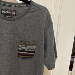 Beautiful Giant Men’s Large T-Shirt Single Breast Pocket Short Sleeve Blk Size L