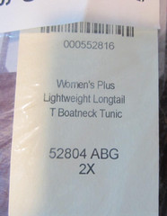Duluth Trading Co Women’s Plus Lightweight Longtail T Boatneck Tunic 2X NWT