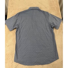 Travis Mathew Pixelated Shirt Mens 2XL Blue Heather Nights Performance SS NWT