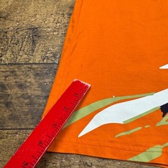 Jordan 8 VIII Graphic T-Shirt Jumpman Logo Orange Casual Top Mens Large