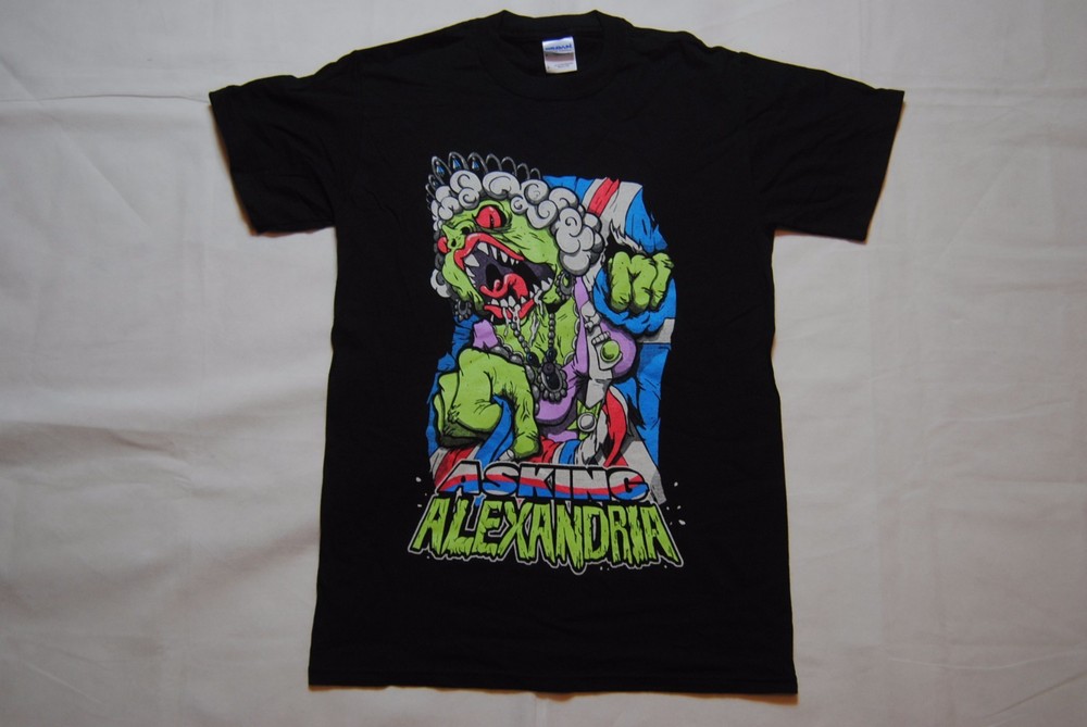 ASKING ALEXANDRIA ELIZABETH UK Bulldog T-Shirt T-Shirt New Official