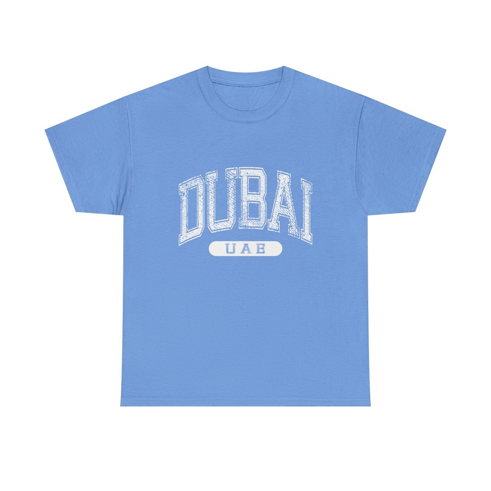 Dubai UAE Classic Varsity Style T-Shirt Tourist Blue Tee, T-Shirt
