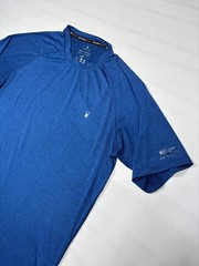 Spyder Mens M Blue Heather Performance Rash Guard T-Shirt UPF 30+ Quick Dry Top
