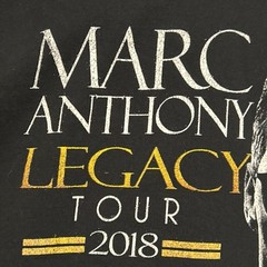Marc Anthony Shirt Concert Band Tour Latin Hip Hop Jazz Unisex Sz XL Black 2018
