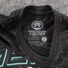 American Fighter Graphic T-shirt Mens Medium Gray Heather Cotton/Polyester MMA