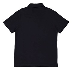 Burberry Logo Embroidered Straight Hem Cotton Polo Shirt