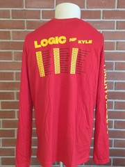 Lot of (2) Logic Kyle Bobby Tarantino T-Shirts Red & White Mens 2XL Crewneck