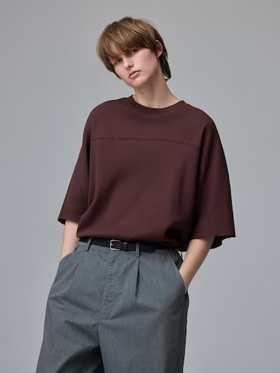 GU is Uniqlo’s sister bran Dry Waffle Oversized T-Shirt Short Sleeve UNDERCOVER