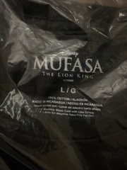 Disney Lion King Mufasa Black T-Shirt Cotton Mens Large New Sealed A1-055