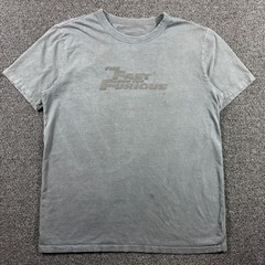 The Fast & The Furious Mighty Fine T-Shirt Mens XL Gray Car Movie Logo Promo Y2K