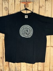 Vintage Earth Serpent Jen Delyth 1997 Ketlic Designs Black Cotton Shirt XXL