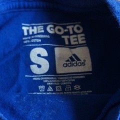 Adidas The Go To Tee Property of U.S. Cost Guard Semper Paratus Blue Men’s Sz S
