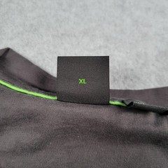 Hugo Boss Shirt Men XL Gray Big Logo Textured Spell Out Luxury Designer Tee